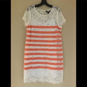 NWT BCBG MAXAZRIA Lace Sheath Dress Size L